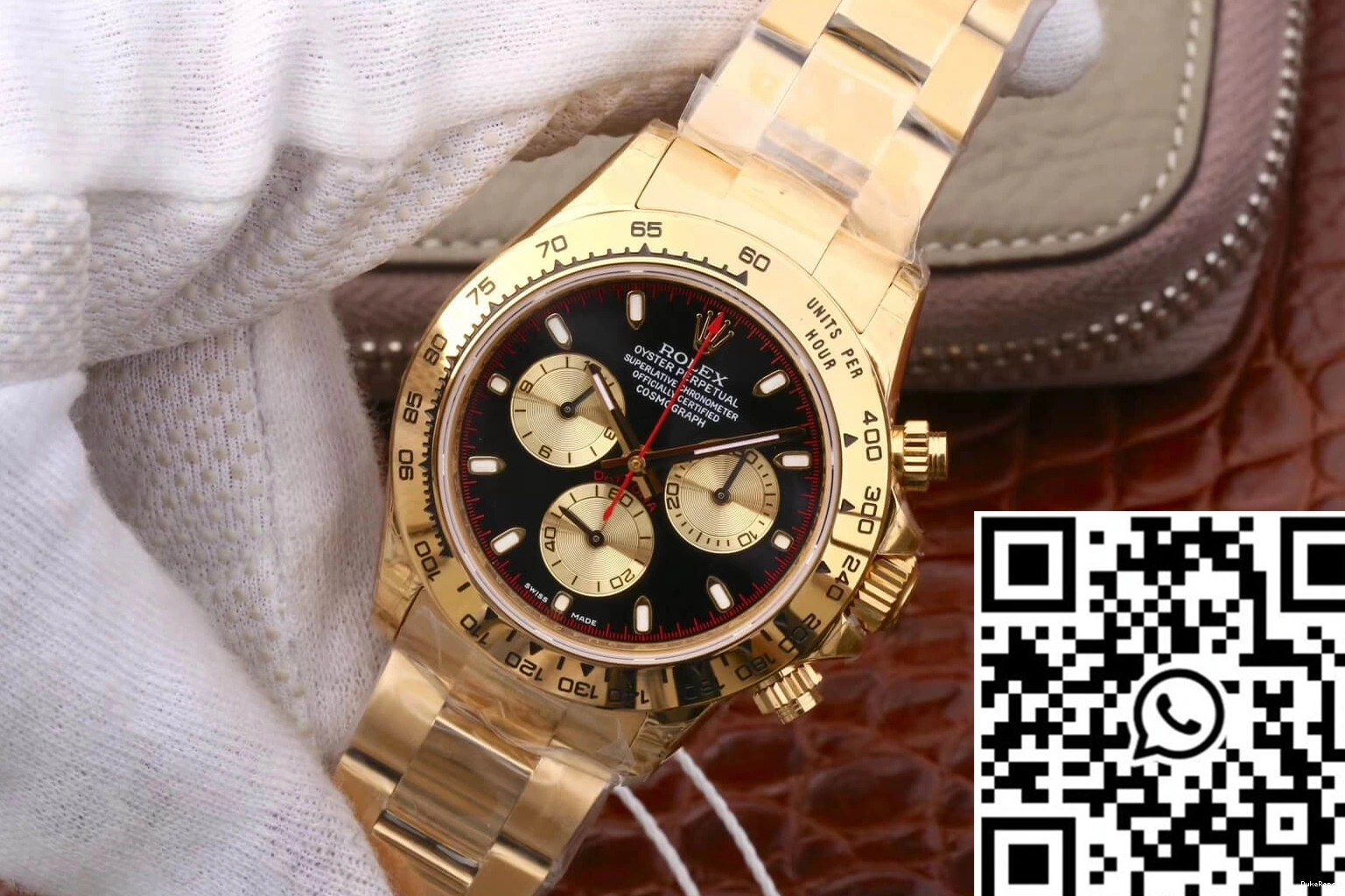 Black Dial JH M116508-0009 Daytona Cosmograph Rolex Factory 1022